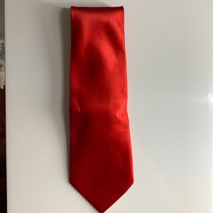 Drusel solid red tie
